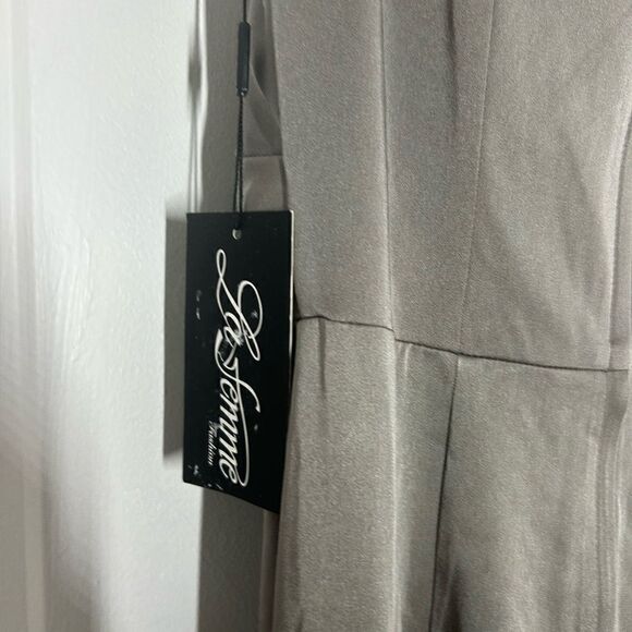 Femme 25206 Pewter Gray Surplice - Picture 10 of 15